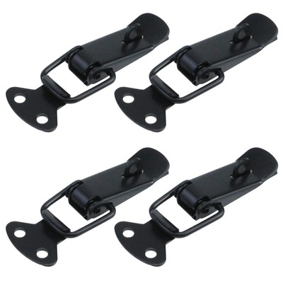 4 Pack Stainless Steel Spring Loaded Toggle Latch Catch Hasp for Cabinet Box