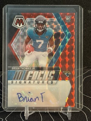 2024 Panini Mosaic - In Focus Signatures Brian Thomas Jr. #IF-BTJ Red Prizm /199