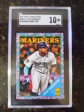 2023 Topps Japan Ed.- 1988 Cherry Tree SP Julio Rodriguez Gold Cup RC SGC 10