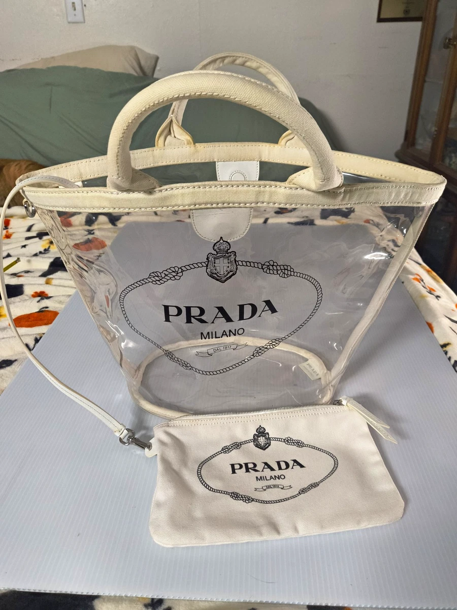 PRADA PVC Exterior Bags & Handbags for Women for sale | eBay