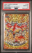 *PSA 10* 2000 Pokemon Topps Chrome Series 2 SPARKLE Moltres #146 LEGENDARY BIRD