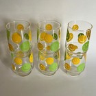 Set 6 Vtg 70s Libbey Green & Yellow Smiley Face Stackable Tumbler Glasses 4 1/4" — photo 5