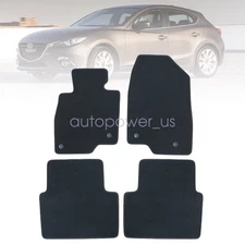 For 2014-2018 Mazda 3 Front & Rear Replacement Floor Mats Carpet Rugs Velour New