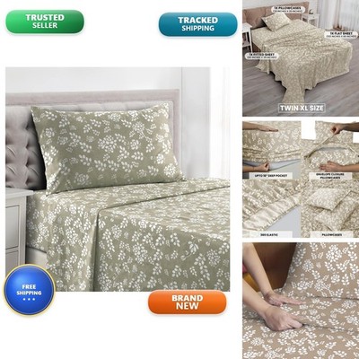 LDC LUX DECOR COLLECTION LUX Décor Floral Twin - 3 Piece Ultra-Soft Microfiber