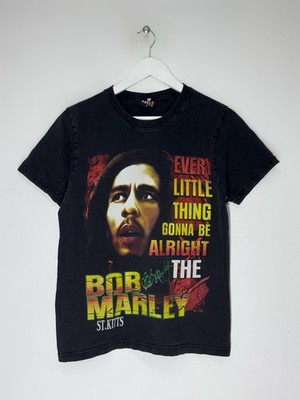 Vintage Bob Marley Every Little Thing Gonna Be Alright Shirt Rasta Graphic Sz S