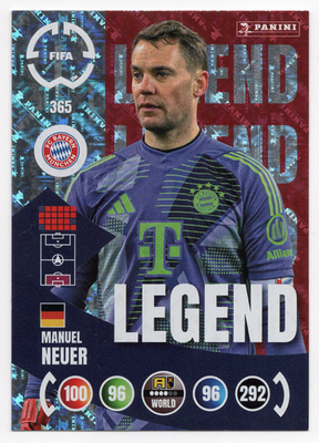 FIFA Club World Cap2011 ネイマール生写真 額付き 365. Manuel Neuer | Legend | Panini FIFA Club World Cup 2025