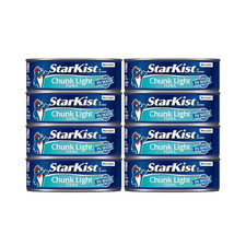 Chunk Light Tuna in Water, 5 oz 8 Pack Canned Tuna Fish, Wild Caught, Gluten F