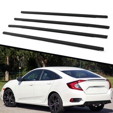 4x Window Weatherstrip Weather Strip Seal For Honda Civic Hatchback 2016-2021 4x Window Weatherstrip Weather Strip Seal For Honda Civic Hatchback 2016-2021