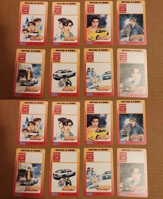NEW Initial D Arcade Stage 3 2 1 Magnetic Card Lot of 16 for Sega Naomi 2 PCB