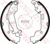 Trw Bremsbackensatz GS8468 FüR Opel Agila H00 12V F68 16V Twinport