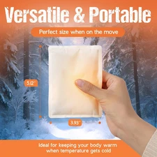 Natural Large Hand Body Warmers 40 Count Air Activated 18 Hours of Consistent