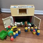 Vintage 1967 Fisher Price Little People Family Play Farm #915 Barn and Silo