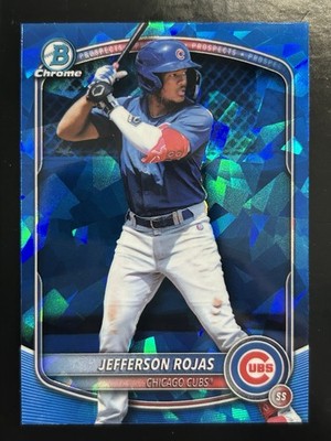 2025 Bowman Draft Sapphire Jefferson Rojas Chicago Cubs #BDC-75