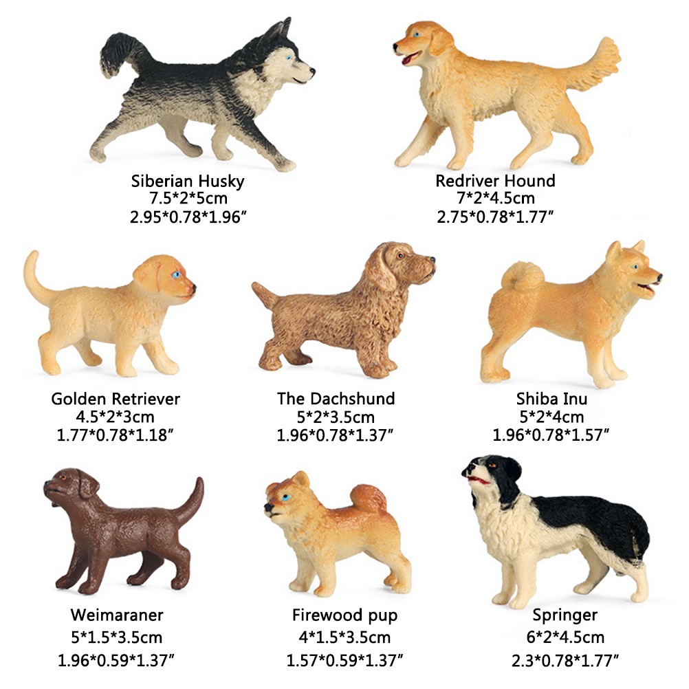 ↑Solid Simulation Animal Model Shiba Inu Husky Golden Retriever Pet Dog