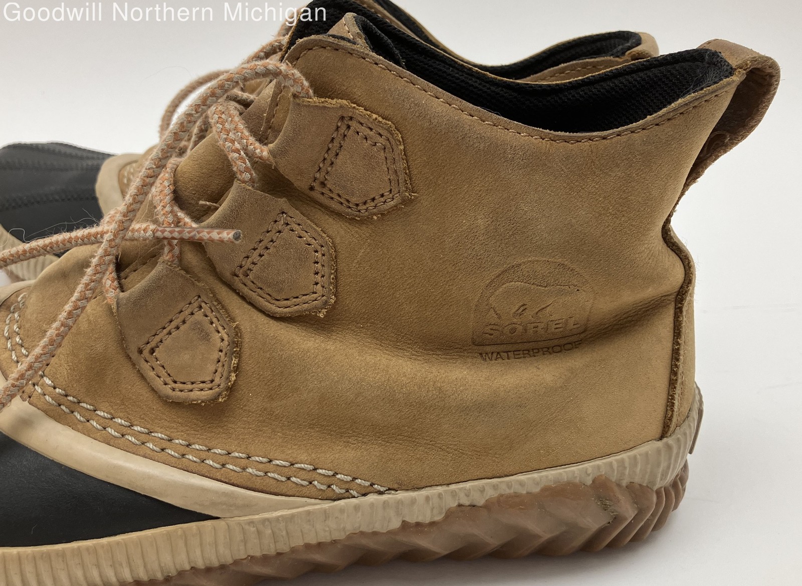 Sorel Brown/black Solid Duck Boot Boot Women 9.5 - image 3