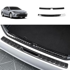 Rear Bumper Guard Toyota Camry 2025 2026 Stainless Steel Black Brushed 2pc Rear Bumper Guard Toyota Camry 2025 2026 Stainless Steel Black Brushed 2pc