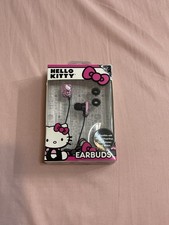 Hello Kitty Pink Earbuds with Inline Microphone