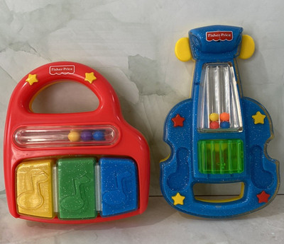 Fisher Price Sparkling Symphony Piano & Violin Musical Sound Vintage Toys 1999