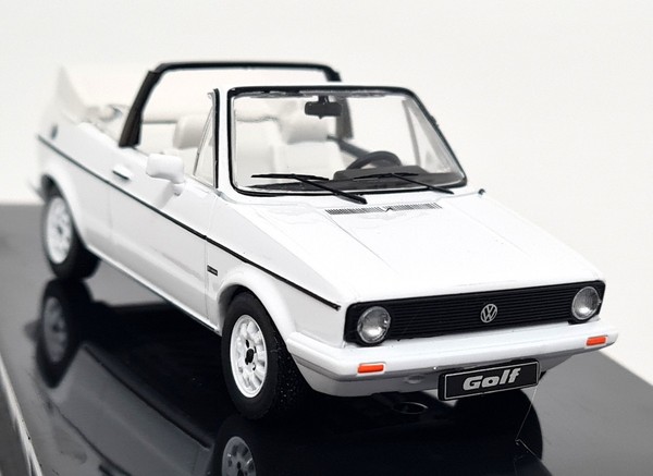 Ixo 1/43 Volkswagen Golf MK1 Convertible White 1981 Diecast Model Car-image