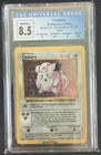 Pokemon Clefairy Shadowless Holo Rare Base Set 1999 5/102 CGC 8.5 PSA regrade