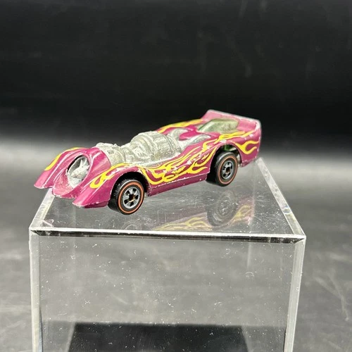 Vintage Hot Wheels Redline 1970 Purple “Jet Threat” w/Flames- EL