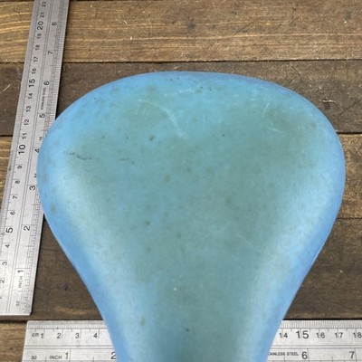Vintage Troxel Blue & White Bike Seat - AS IS - NOT TESTED Vintage Troxel Blue & White Bike Seat - AS IS - NOT TESTED