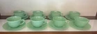 New ListingFireking Jadeite Jane Ray Set of 8-Cups & Saucers