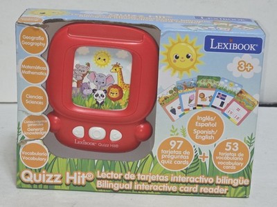 Lexibook Spanish English Quizz Hit Learning Bilingual Card Reader Game