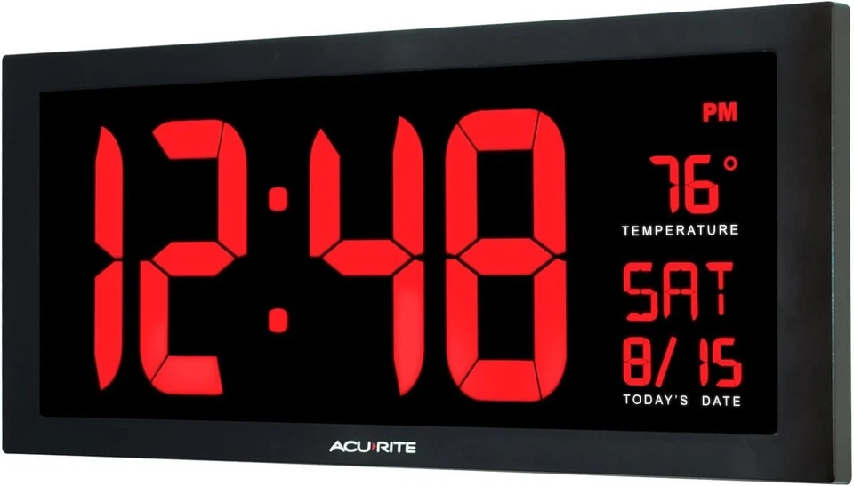 Large LED Clock for Office, Classroom, Living Room - Image 4 of 4