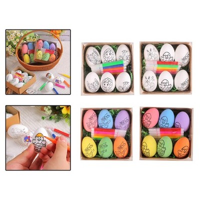 Ostereier Kreativ Cartoon Ornament Zum Selbermachen Malen Handwerk Eier für Foto Requisiten