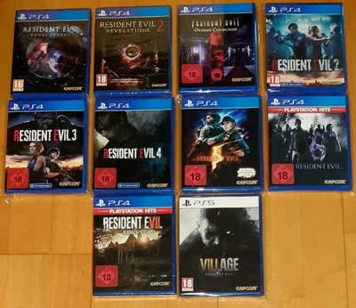 Resident Evil Sammlung Konvolut Playstation 4/5 (10 Spiele) NEU/OVP / Neuwertig