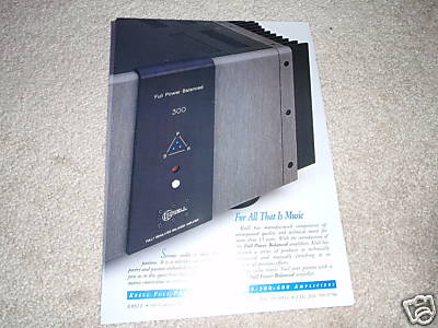 Krell Power Amp Ad from 1996,300 Full Power Balanced!