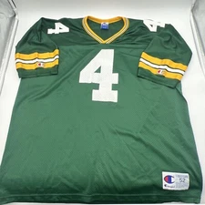 VINTAGE CHAMPION NFL GREEN BAY PACKERS BRETT FAVRE #4 JERSEY MEN SIZE 52