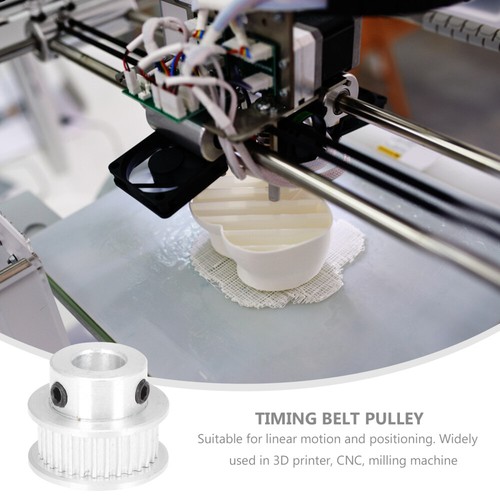 2 Pcs 3D Printer Synchronization Wheel Aluminum Alloy Timing Synchronous Pulley - Photo 8/11