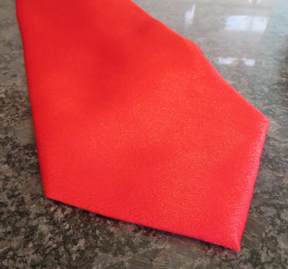 Corbata D Berite hecha a mano 100 % roja seda  Foto 2 de 4