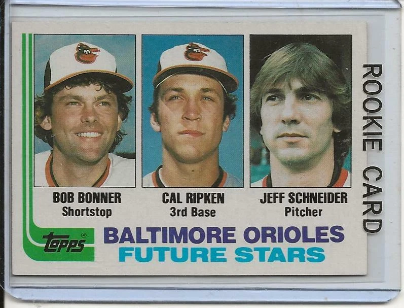 1982 Topps Baseball Card Cal Ripken ROOKIE 3rd Base Baltimore 