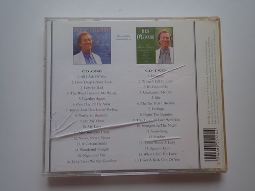 DES O CONNOR - THE LOVE COLLECTION 2X NM CD 1997 - Picture 2 of 2