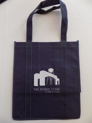 Sony Pictures Studio Store Reusable Tote Bag w/ Straps Blue Promo item HTF RARE