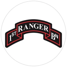 1st Ranger Battalion Bumper Sticker Military Vinyl Soldier Decal 5"