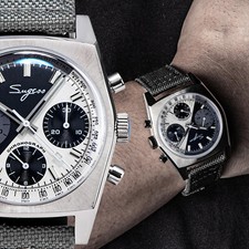 Sugess S419BW SWAN NECK x DOMED Sapphire Chrono Mechanical Watch SEAGULL 1963