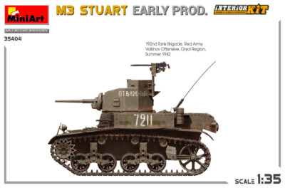 MiniArt 35404 M3 Stuart frühe Prod. Interior Kit 1:35 NEU/OVP