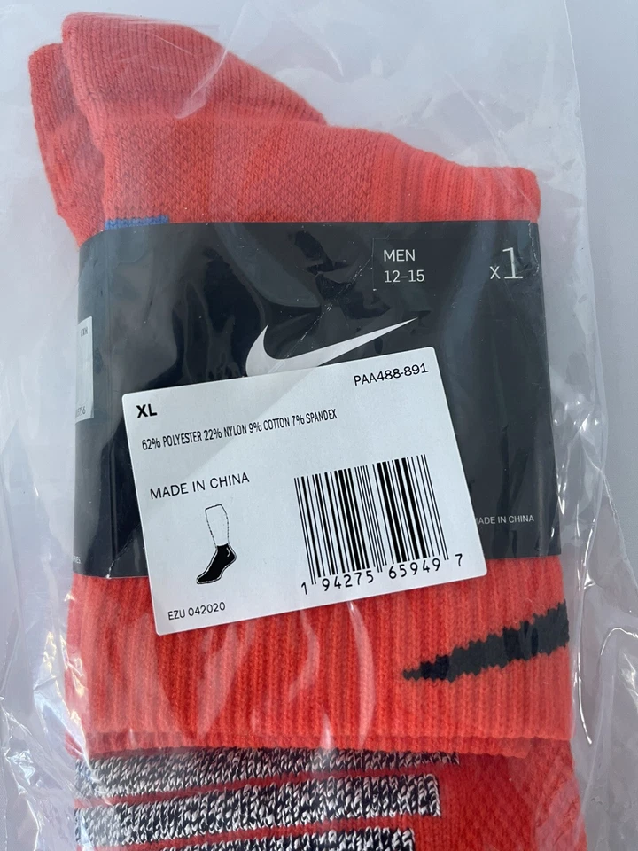 NBA Nike подлинный красный носки размер XL мужчин лодыжки носки PAA488-891 S76 - Изображение 3 из 4