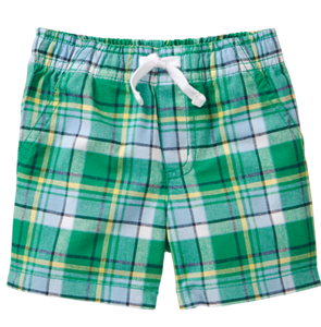 baby plaid shorts
