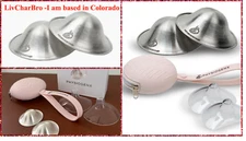 999 Fine Silver Nipple Shield XL Breastfeeding Kit Nipple Cover Nursing Pink Cas