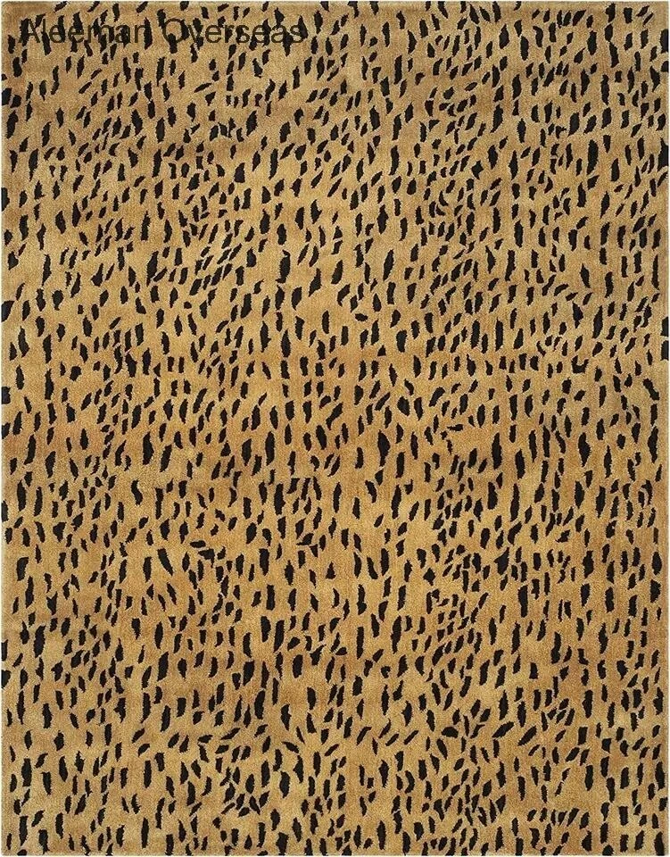 Modern Cheetah Hand Tufted Wool Area Rugs Traditional Home Living room Bedroom - Image 3 of 4