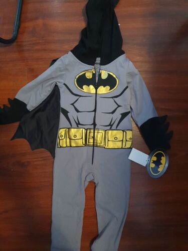 Toddler DC Comics Justice League Batman Halloween Costume Bodysuit S 2T - Picture 1 of 3