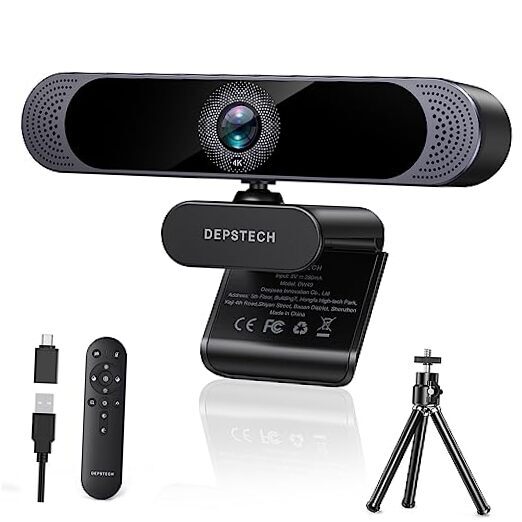 Webcam, Ultra HD 1/2.55'' Sony Sensor, 3X Digital Zoom, Dual Noise 4K-image