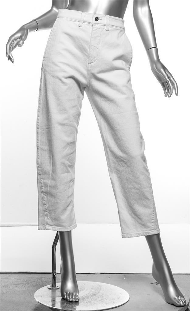 VINCE Womens White Denim High Rise 