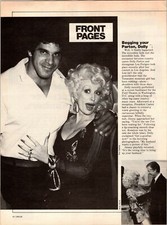 1979 VINTAGE 8x11 MAGAZINE CLIPPING Of INCREDIBLE HULK LOU FERIGNO+DOLLY PARTON
