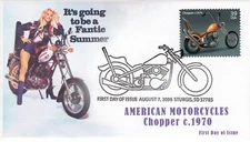 AO-4087-2, 2006, American Motorcycles, Choppers FDC, Add-on Cachet. Pictorial Po